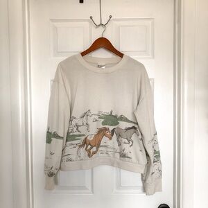 Vintage equestrian pullover sweater